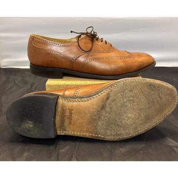 Johnston & Murphy Aristocraft 24-8652 Men\'s Size 11 C Oxford Dress Shoes VTG main image 4